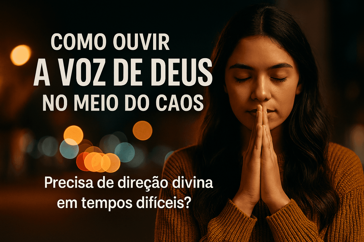 🔊 Como Ouvir a Voz de Deus no Meio do Caos